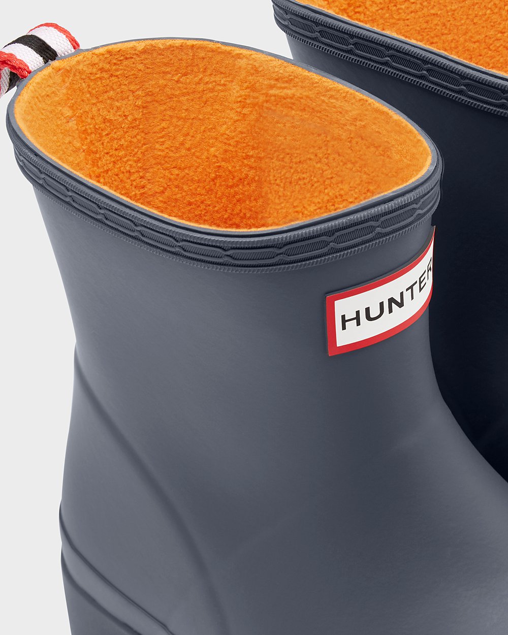 Kalosze Play Damskie - Hunter Original Insulated Short Rain - Szare - AWYN-10987